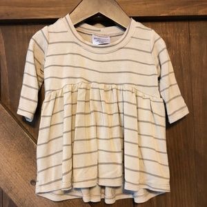 Jax and Lennon Tan Stripped Dress